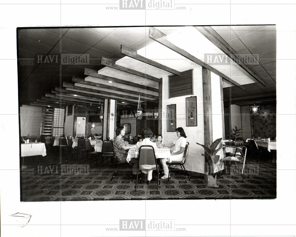 1980 Press Photo South Sea Restaurant Authentic Chinese - Historic Images