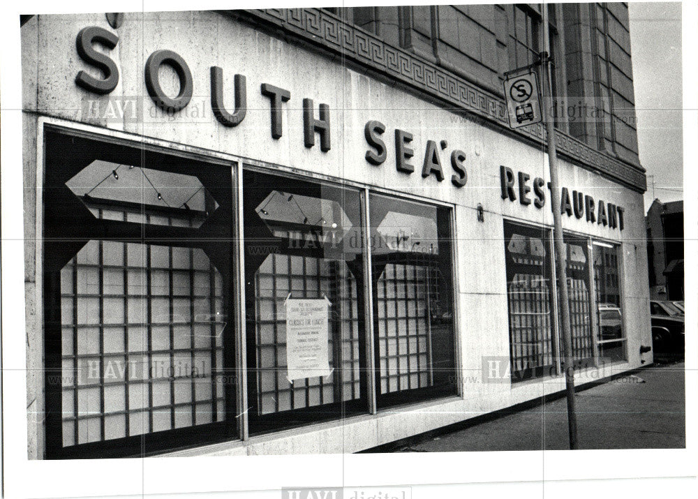 1983 Press Photo South sea Restaurant - Historic Images