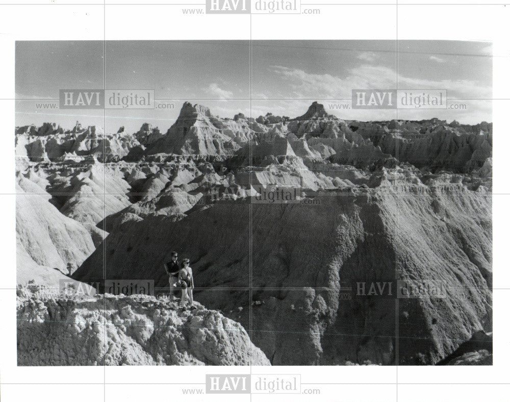 1986 Press Photo Badlands National Park United States. - Historic Images