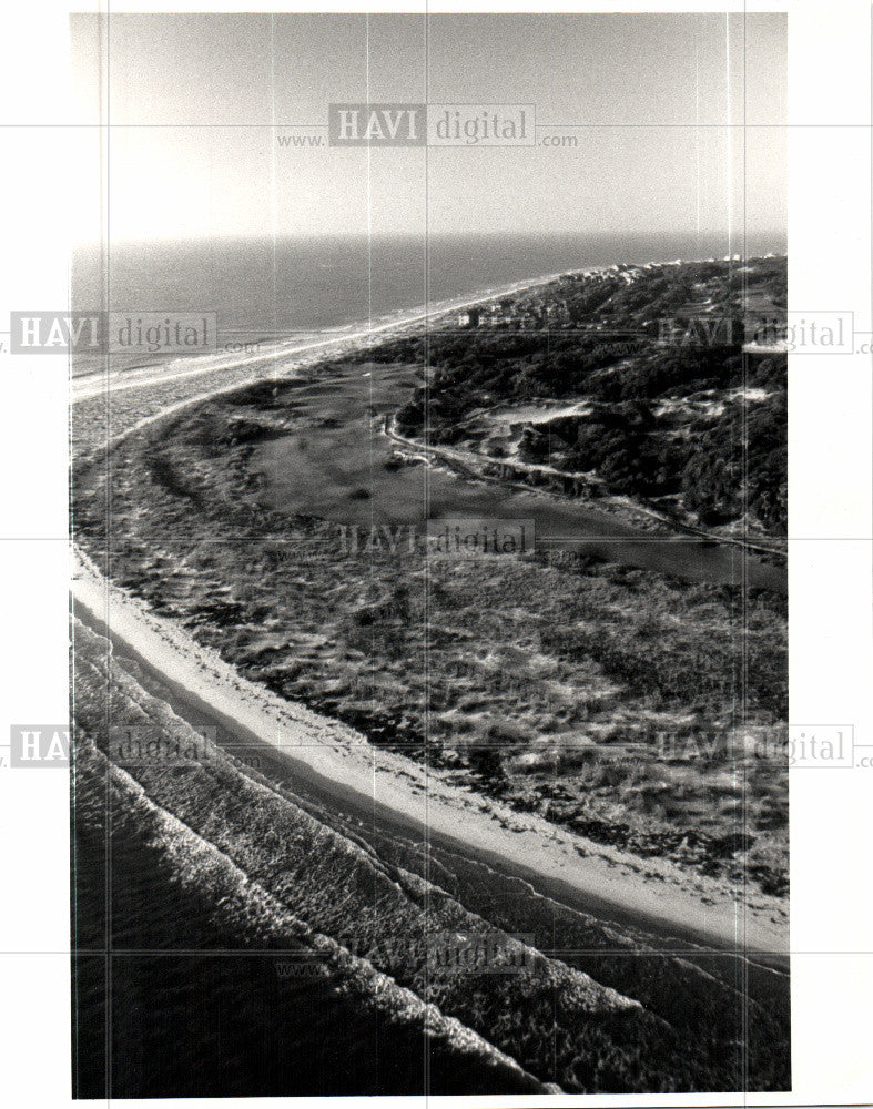 1984 Press Photo Wild Dunes golf beach - Historic Images