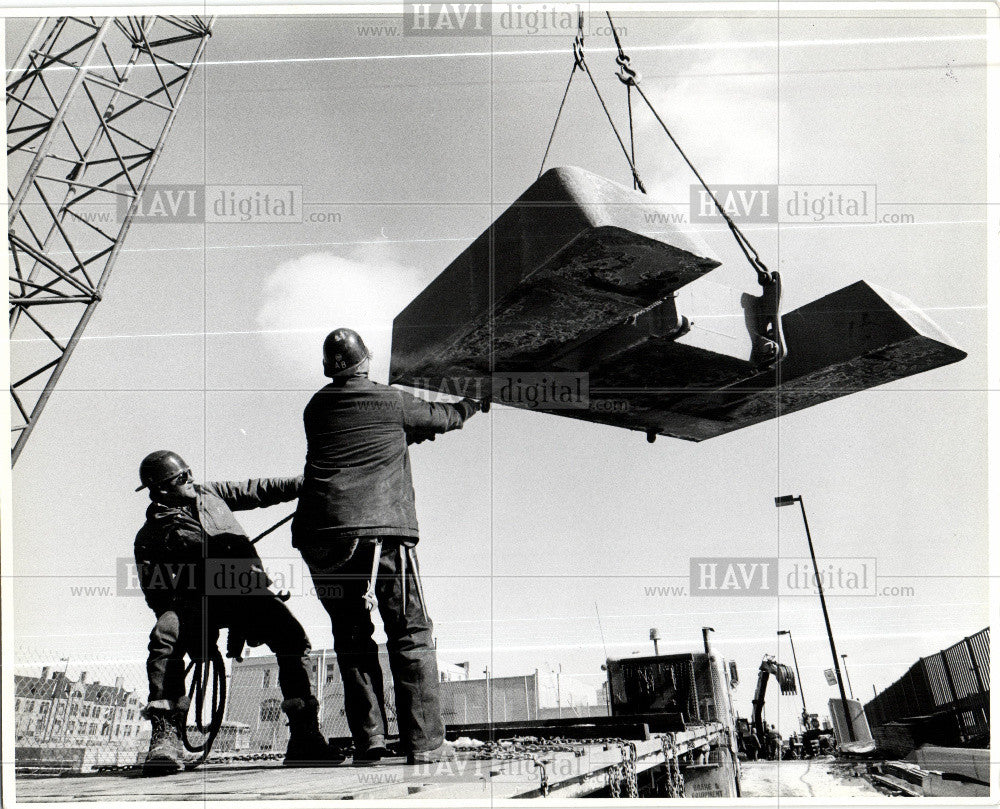 1980 Press Photo Renaissance center construction - Historic Images