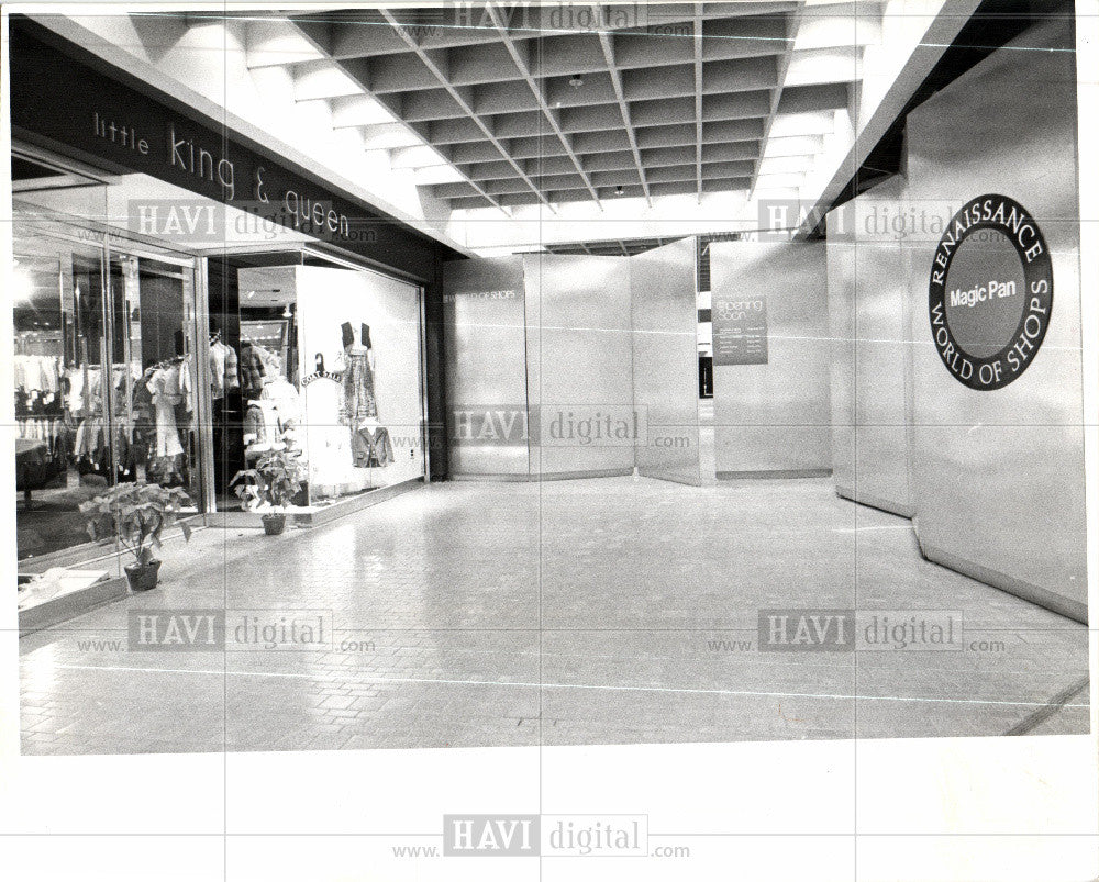 1978 Press Photo Renaissance Center Detroit Shops - Historic Images