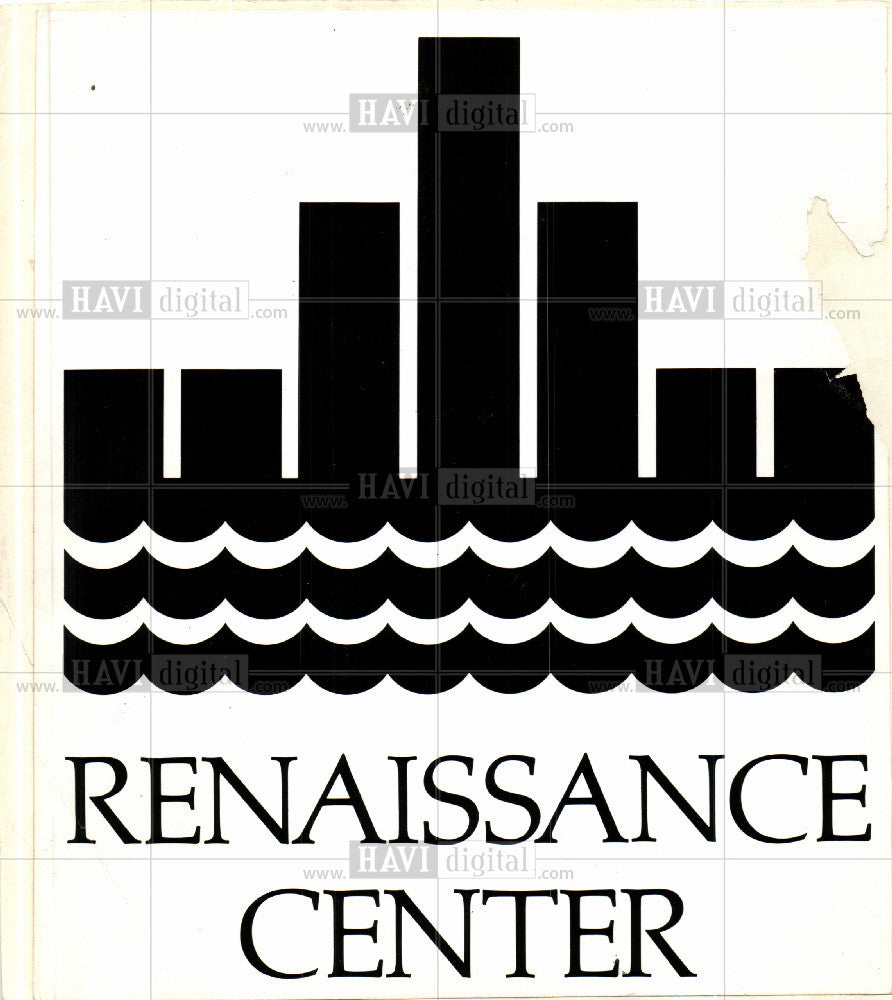 Press Photo Renaissance Center identity symbol - Historic Images