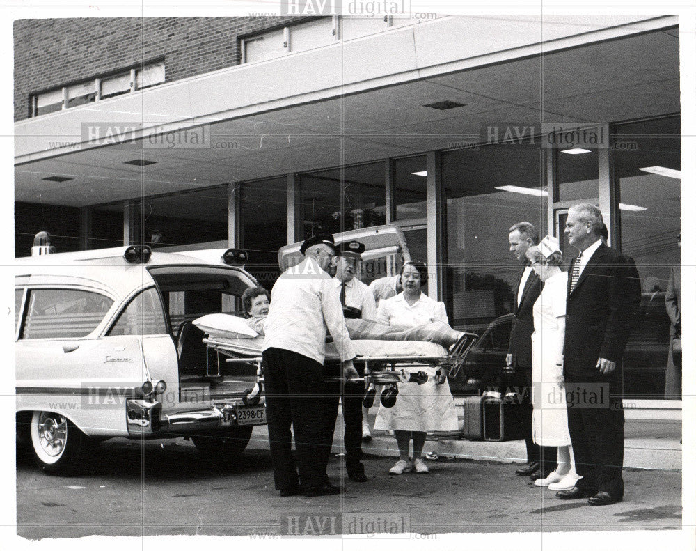 1958 Press Photo Betty Scholten Rehabilitation new home - Historic Images