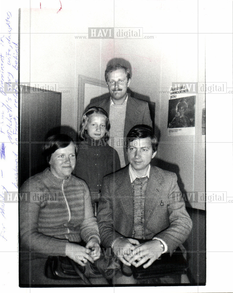 1981 Press Photo Refugees-Poland Dzirzynski family - Historic Images