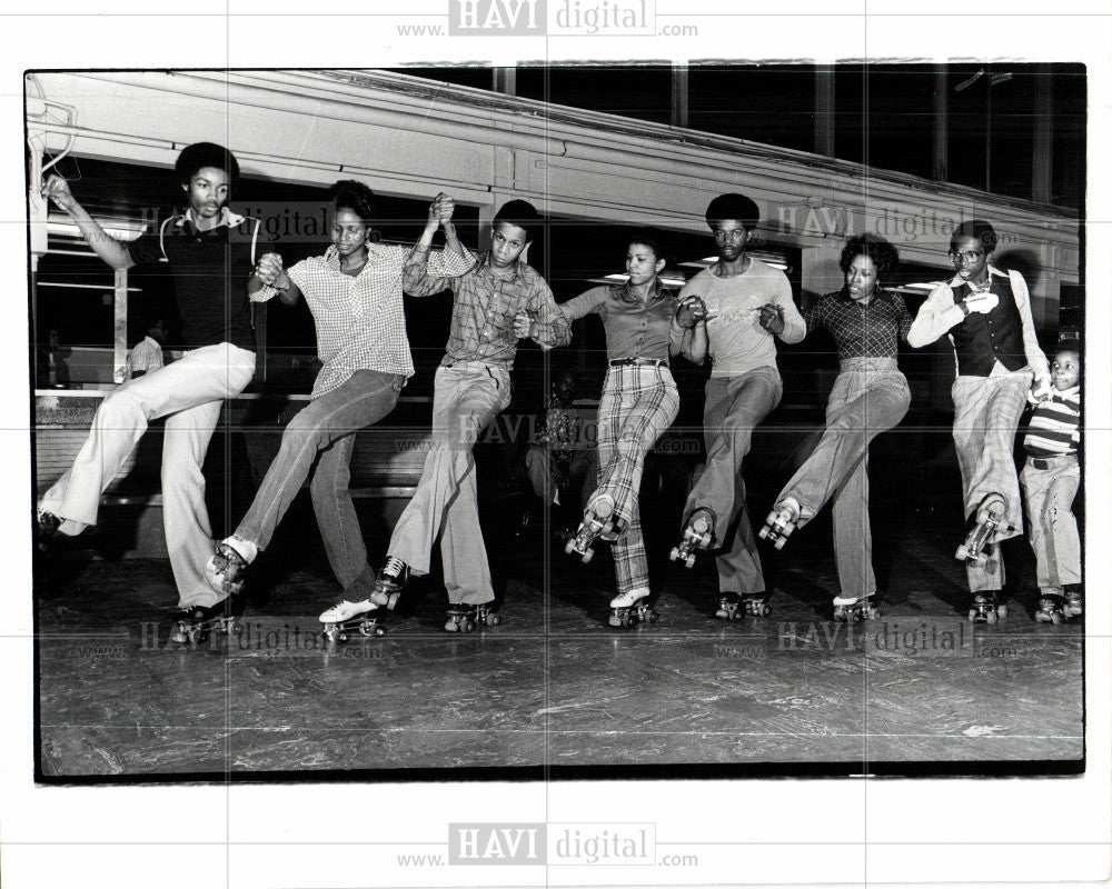 1978 Press Photo Roller skating - Historic Images