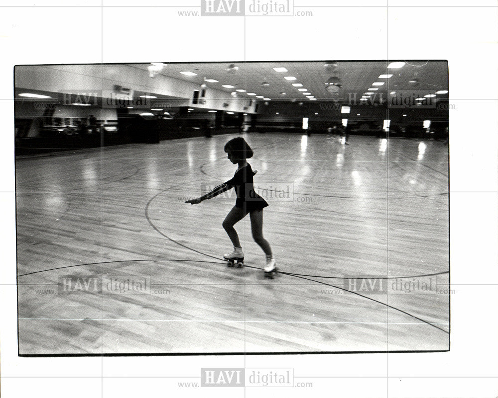 1978 Press Photo Roller skating sport - Historic Images