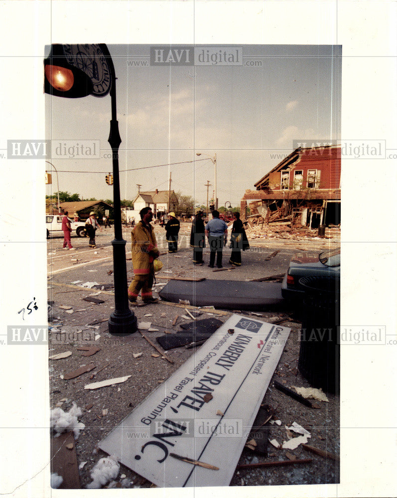 1992 Press Photo natural gas explosion Rochester - Historic Images