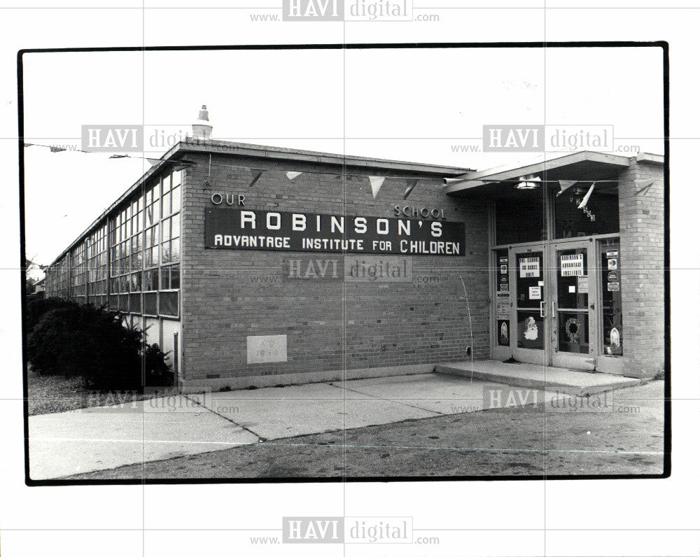 1982 Press Photo Robinson&#39;s private preschool Detroit - Historic Images