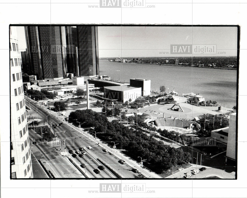 1991 Press Photo ford riverfront detroit auditorium - Historic Images