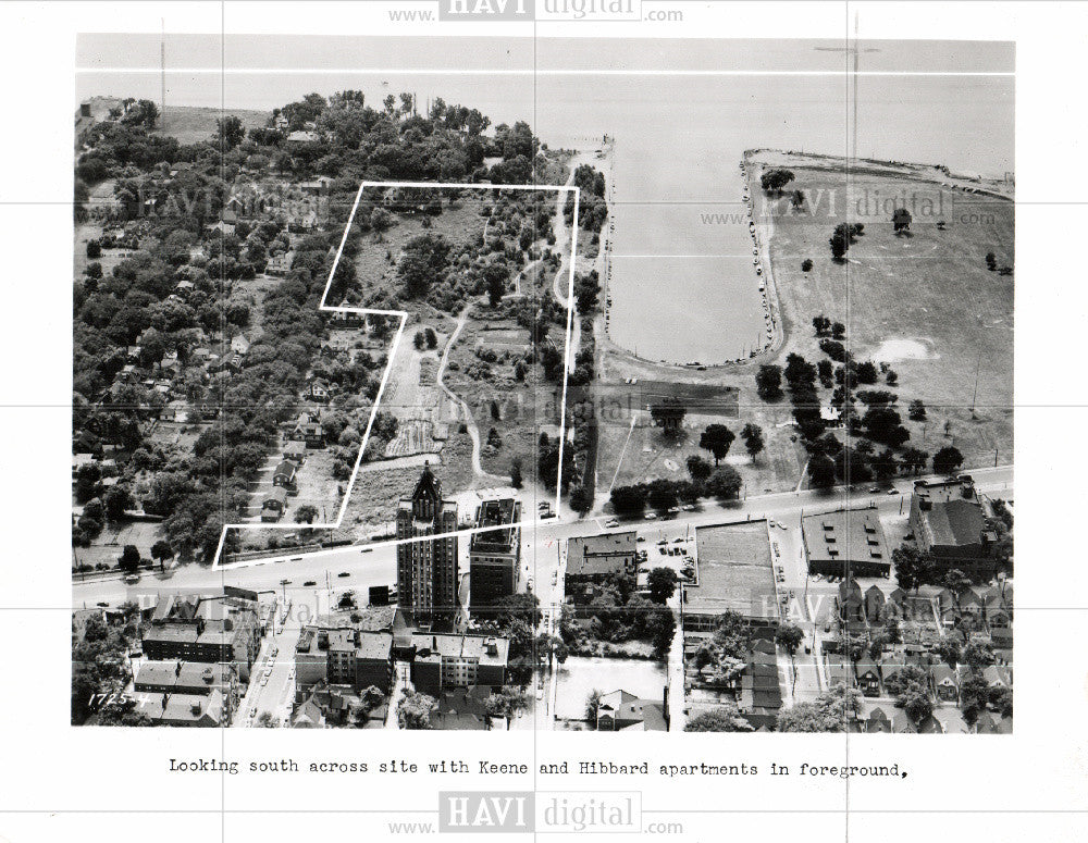 1953 Press Photo Keene Hibbard apartment site - Historic Images