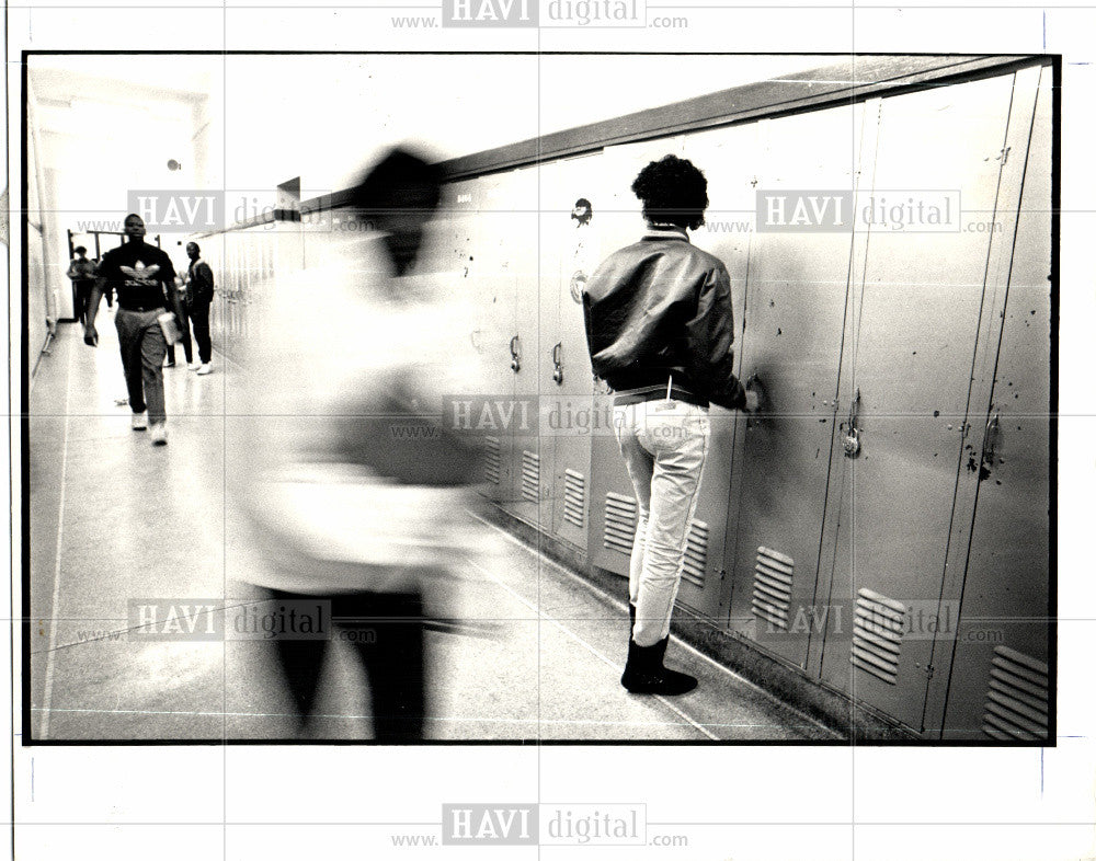 1987 Press Photo Northern High School racial tension - Historic Images