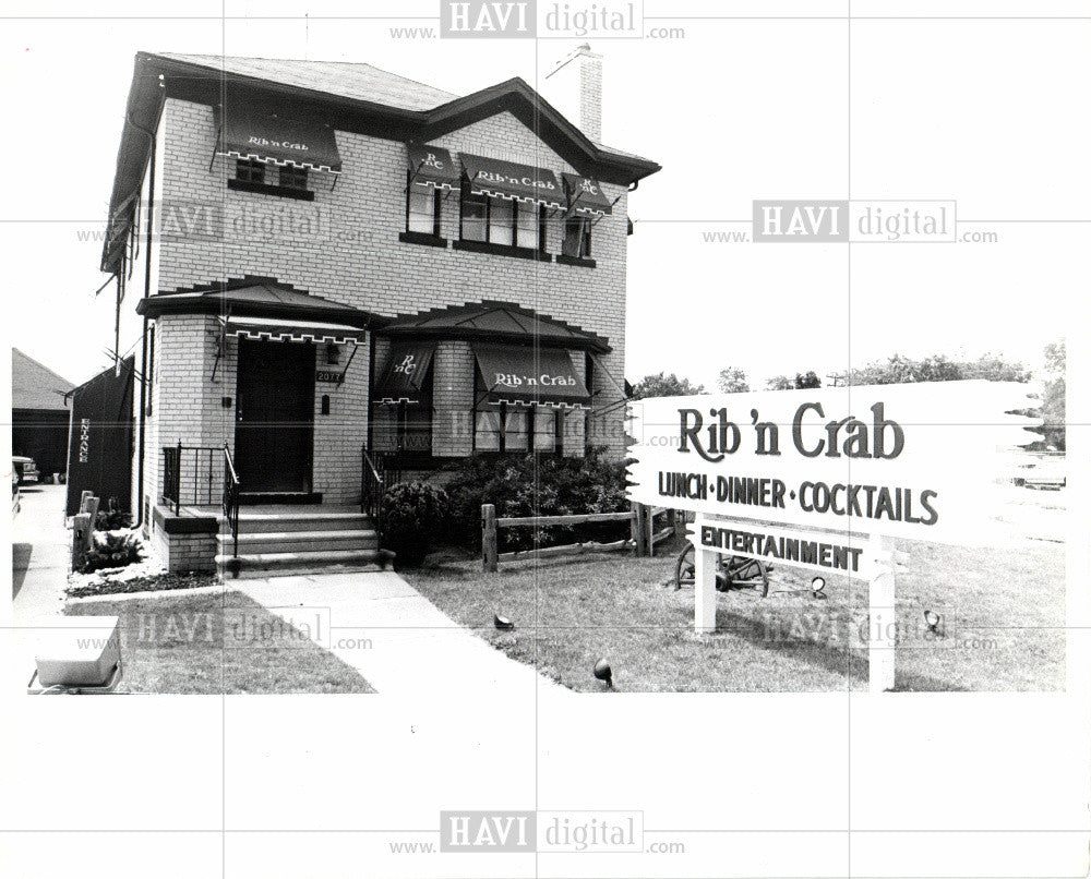 1979 Press Photo restaurant detroit food rib &#39;n crab - Historic Images