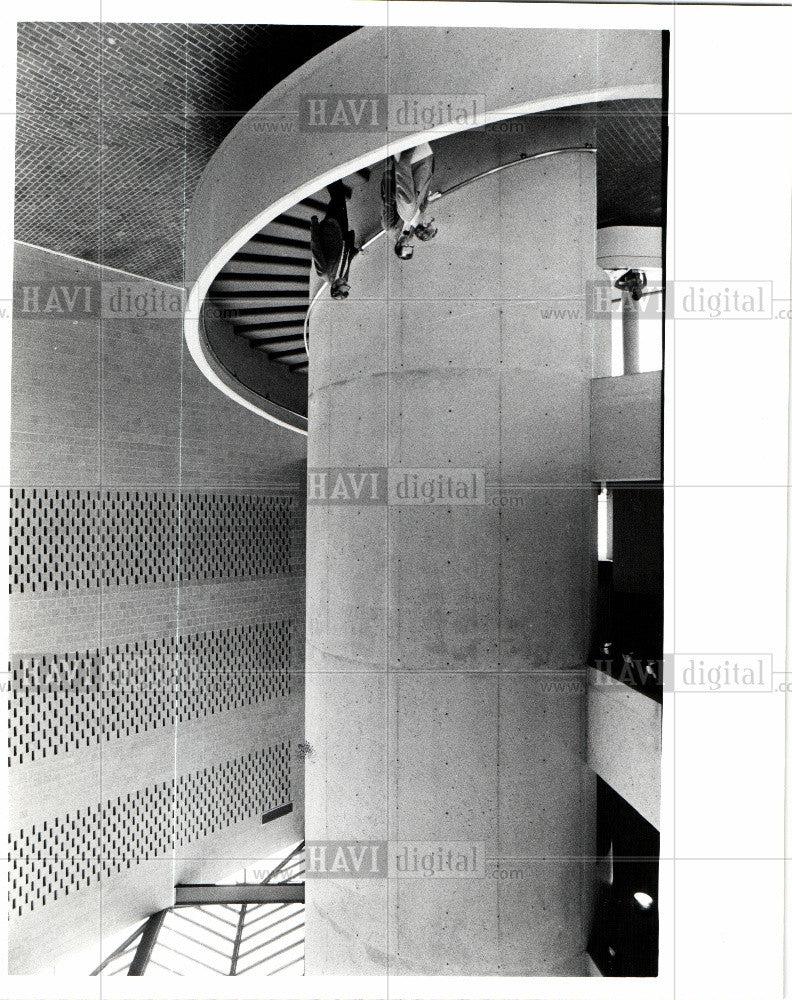 1976 Press Photo stairyway walter P Reuther Library - Historic Images