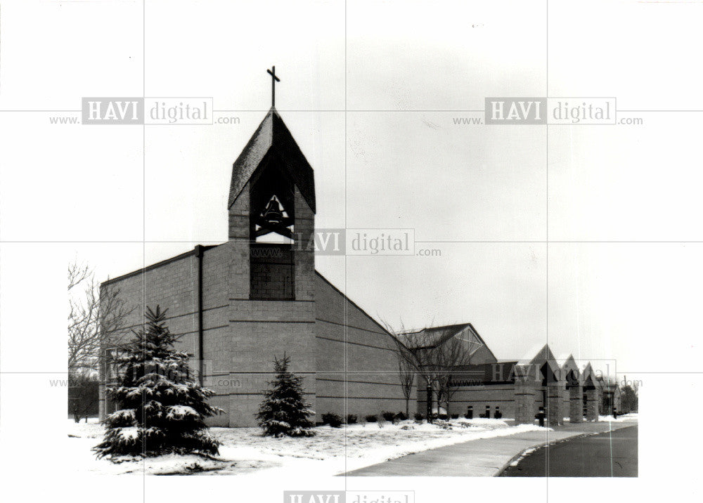 1992 Press Photo St Marys Hills Church Rochester - Historic Images