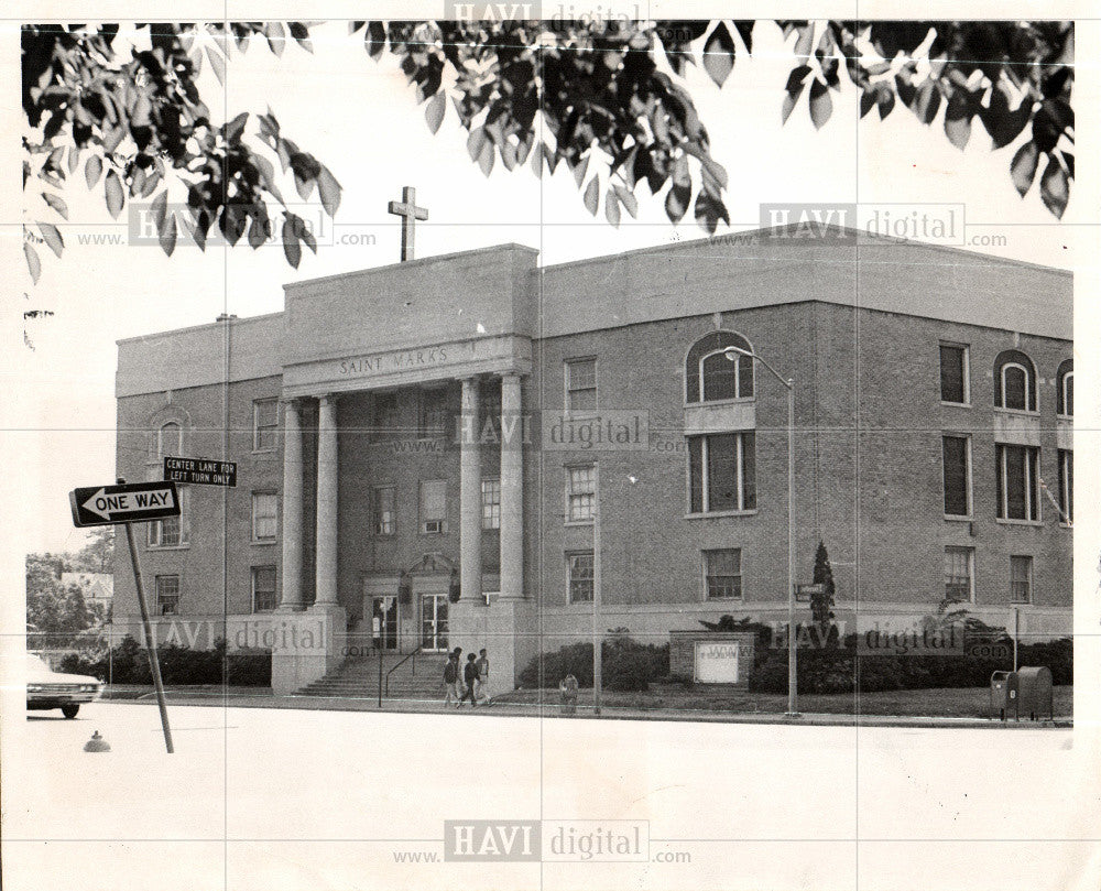 1972 Press Photo St. Marks church close methodists - Historic Images