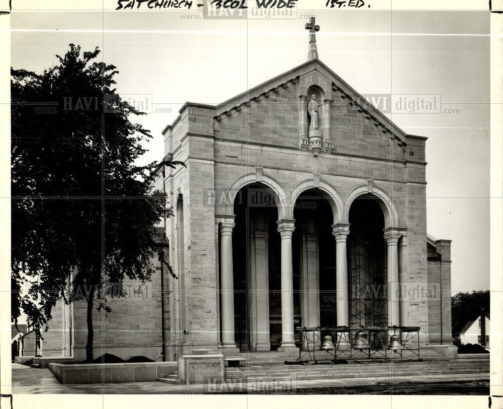 1956 Press Photo St Jude Church - Historic Images