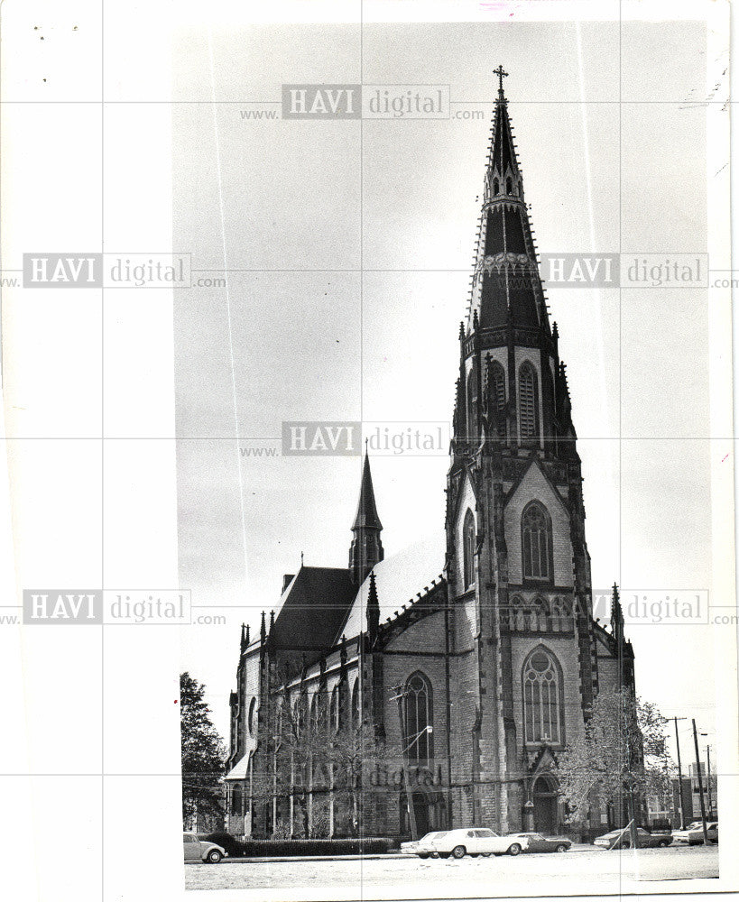 1973 Press Photo St. Joseph's Cathedral Connecticut - Historic Images