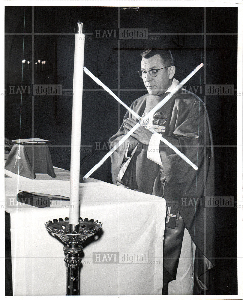 1965 Press Photo catholic mass religion ceremony - Historic Images