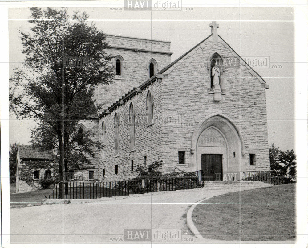 1938 Press Photo Hugo Hills Catholic church - Historic Images