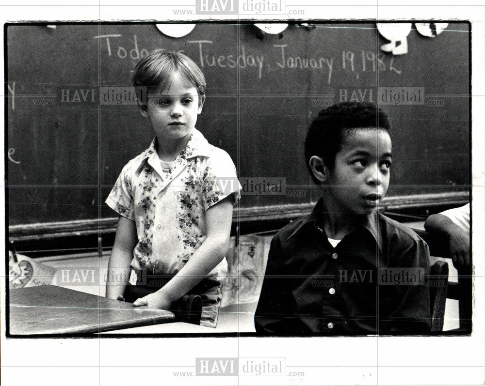 1982 Press Photo St Francis orphans home Detroit - Historic Images