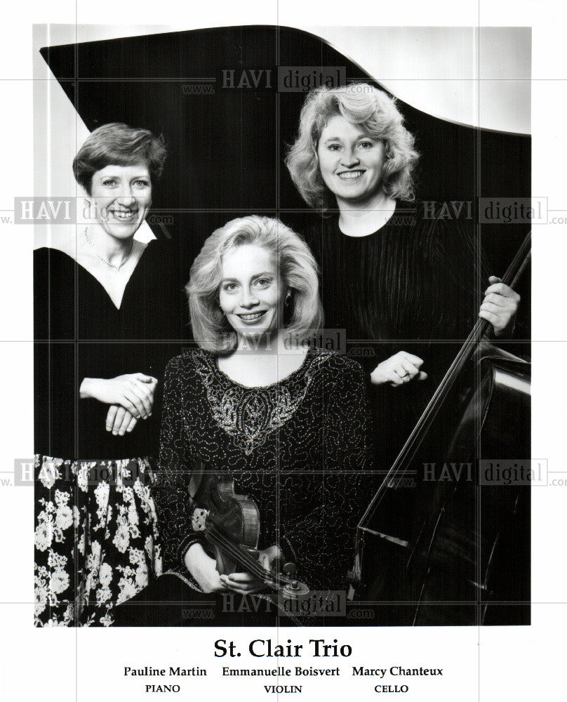 Press Photo St Clair Trio Martin Boisvert Chanteux - Historic Images