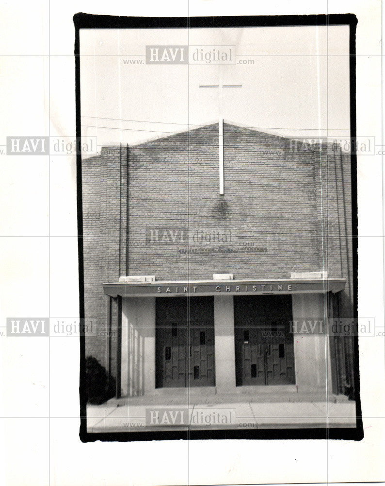 1988 Press Photo St. Christine Catholic Church - Historic Images