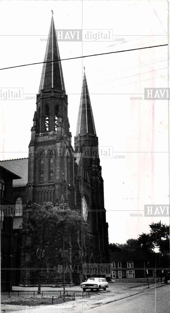 1966 Press Photo St. Anne&#39;s Church Detroit - Historic Images