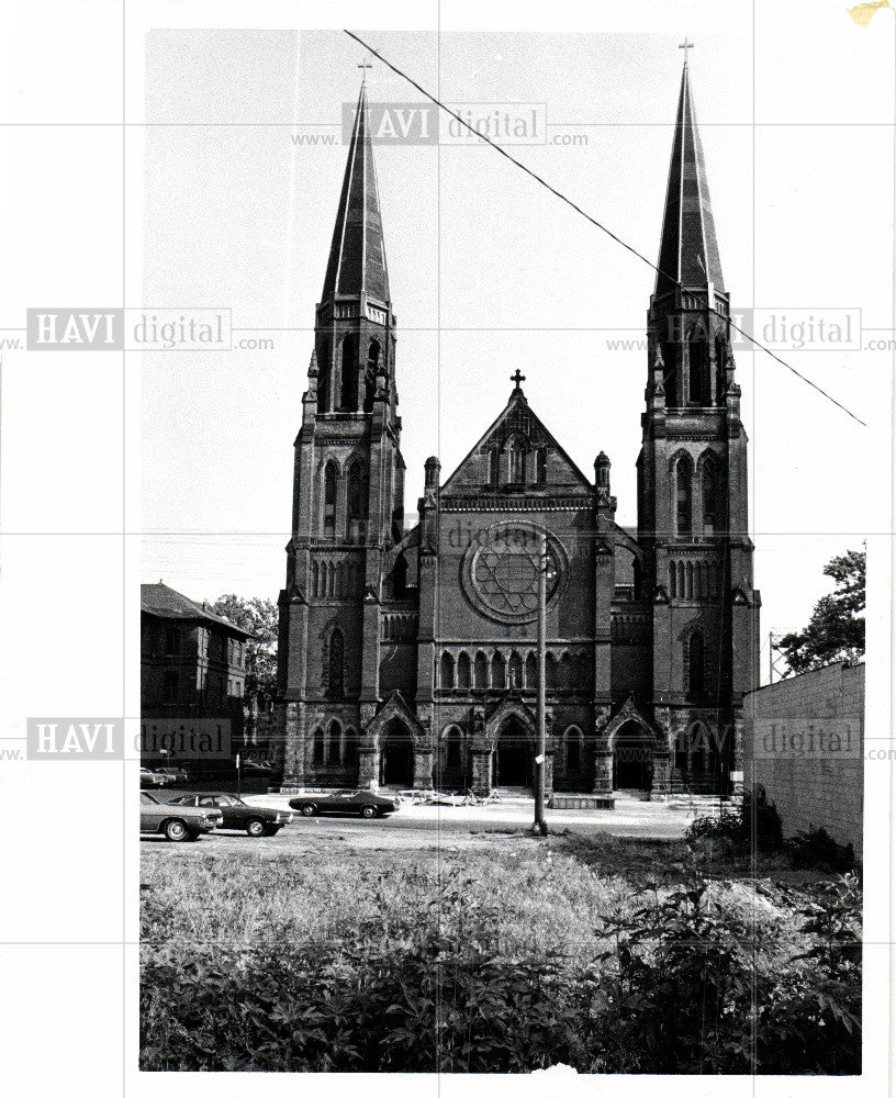 1973 Press Photo St. Anne's Church- Detroit - Historic Images
