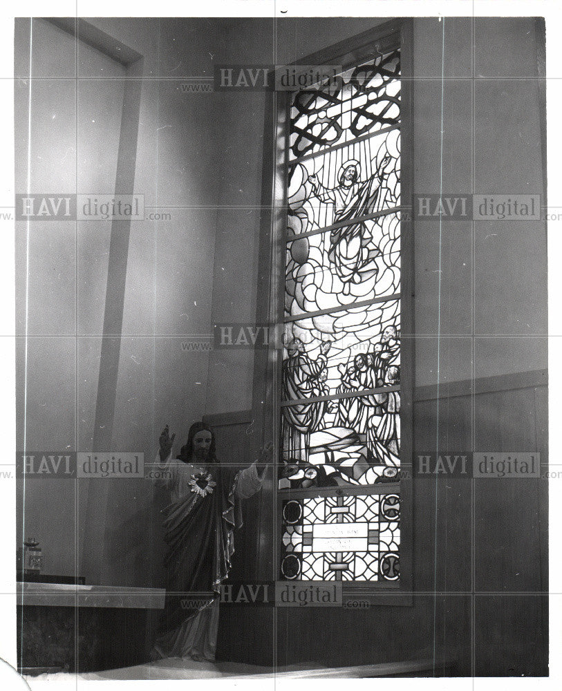 1962 Press Photo Stained glass Roman - Historic Images