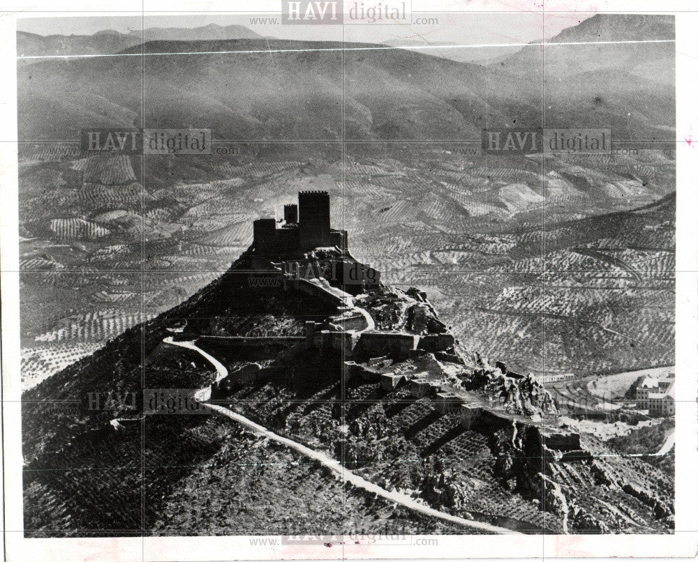 1973 Press Photo Spain castles Santa Catalina mountain - Historic Images