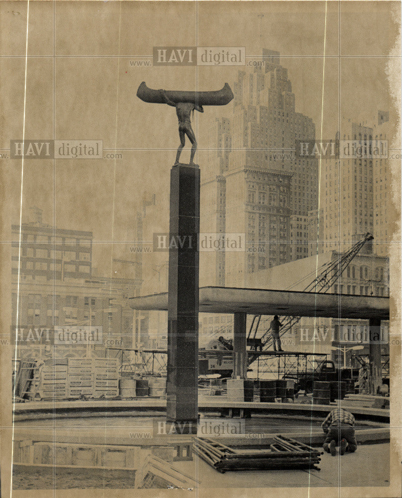 1961 Press Photo spirit of transportation, statue - Historic Images