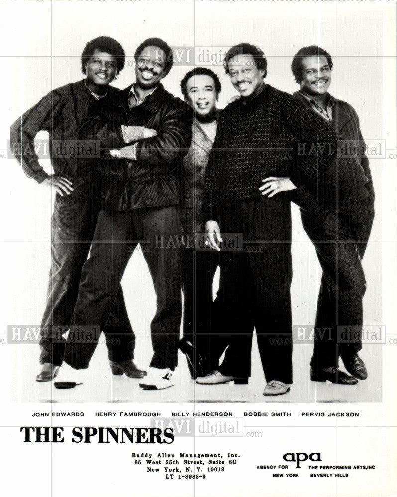 1991 Press Photo The Spinners American Band - Historic Images