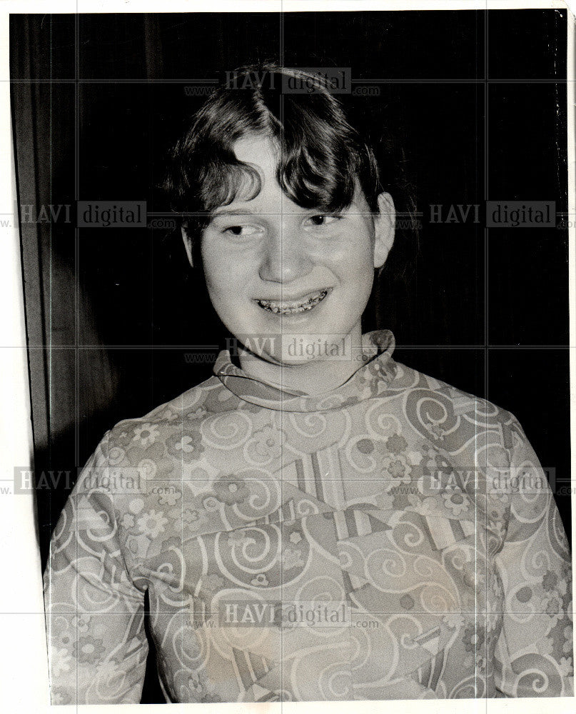 1967 Press Photo Kathy Keller Spelling BEE winner - Historic Images