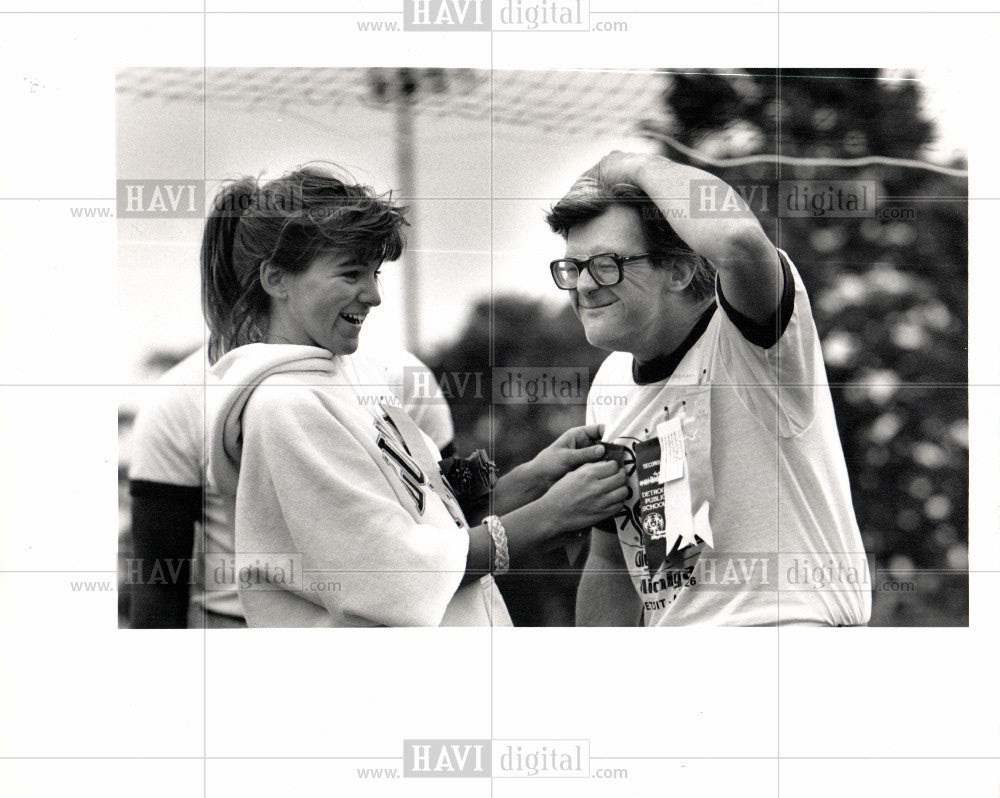 1989 Press Photo Special Olympics sports competition - Historic Images