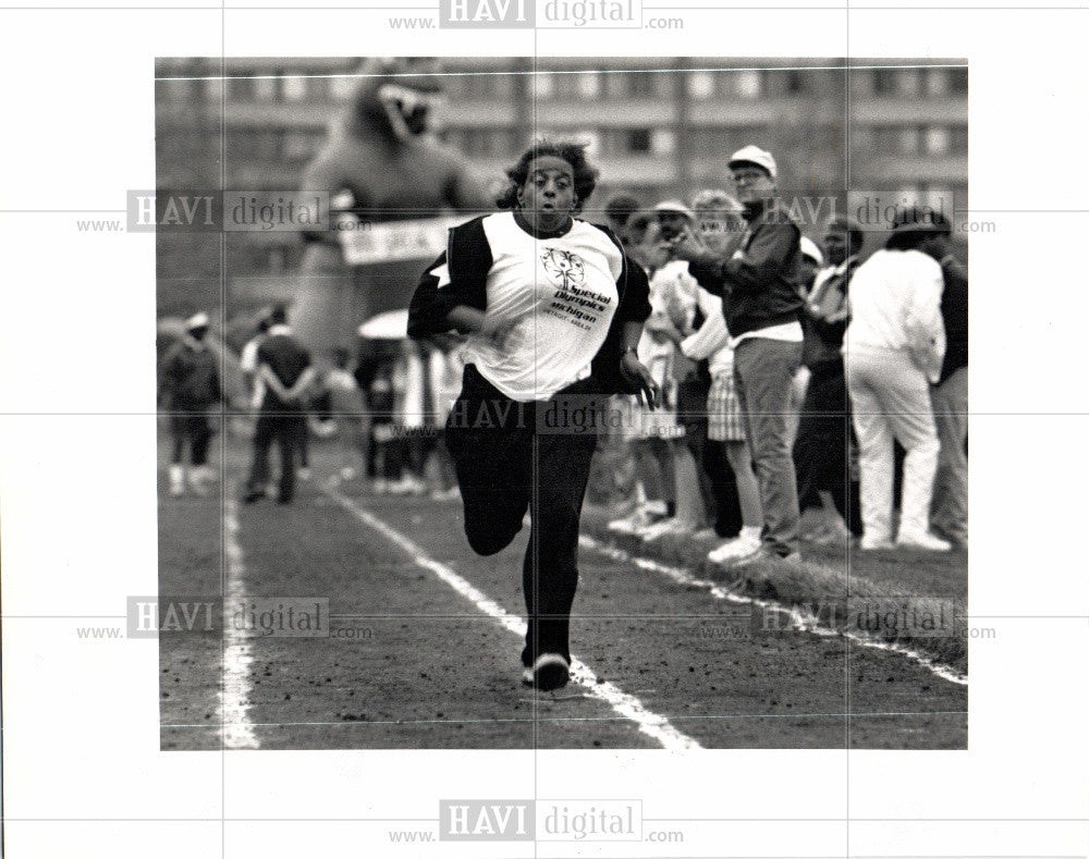 1989 Press Photo Michigan Special Olympics - Historic Images