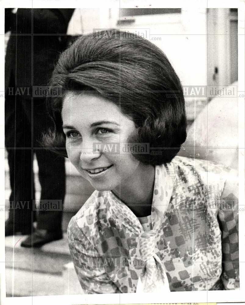 1969 Press Photo Queen Sophia - Historic Images
