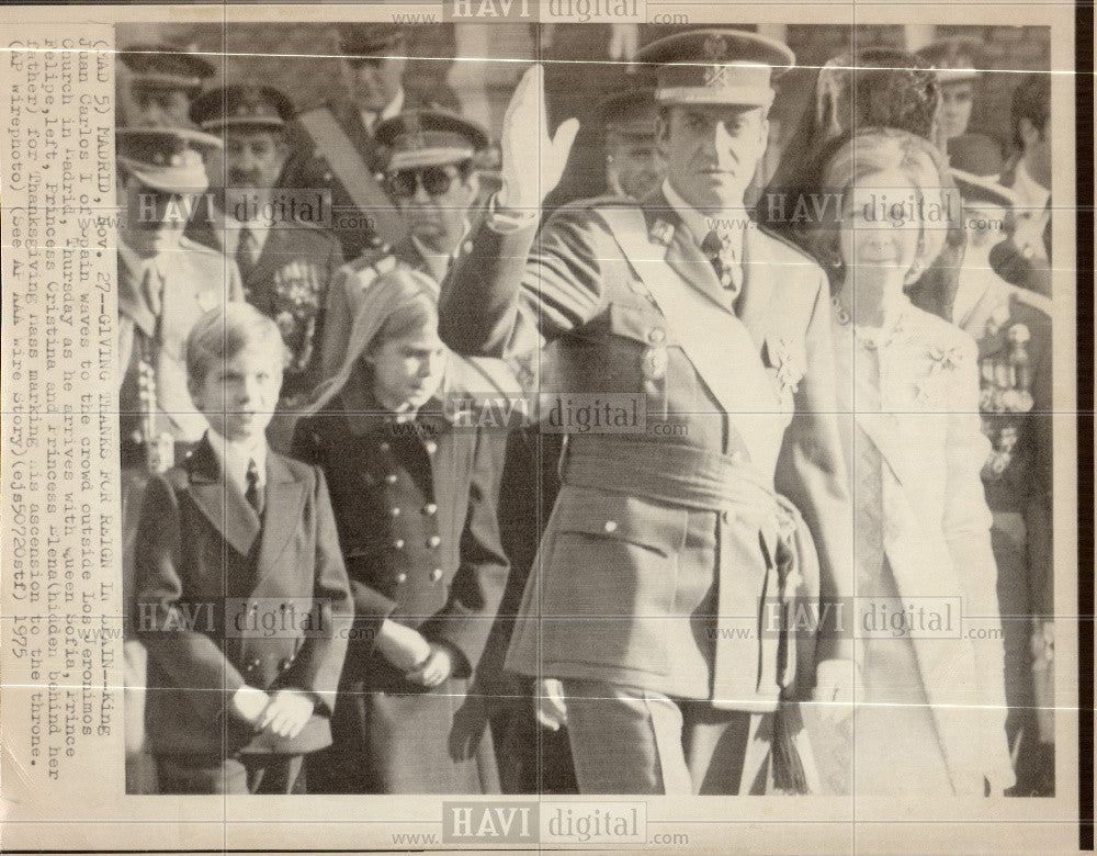 1975 Press Photo King Juan Carlos I, Spain - Historic Images