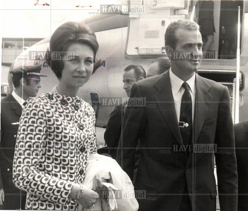 1970 Press Photo Queen SofÃƒÆ’Ã†â€™Ãƒâ€šÃ‚Â­a Spain Juan Carlos - Historic Images