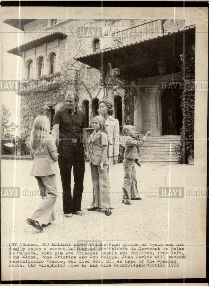 1975 Press Photo Prince Juan Carlos, Spain - Historic Images