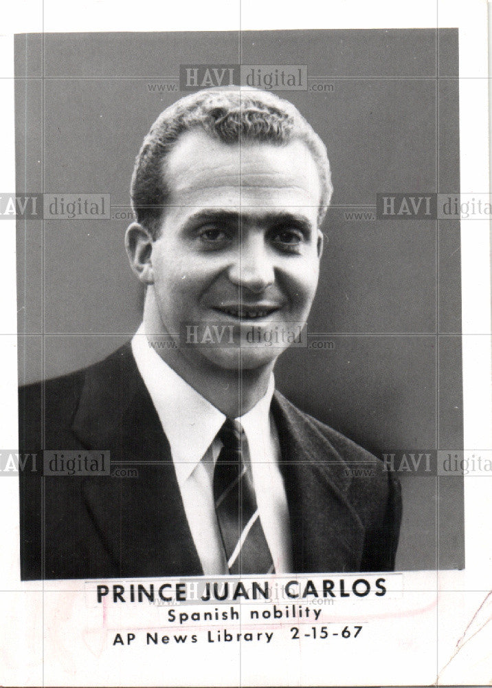 1967 Press Photo Prince Juan Carlos Spanish nobility - Historic Images