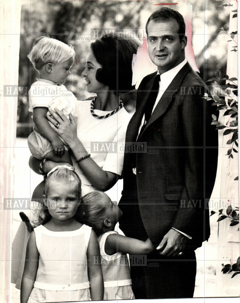 1969 Press Photo Spain Royal Family Prince Juan Carlos - Historic Images