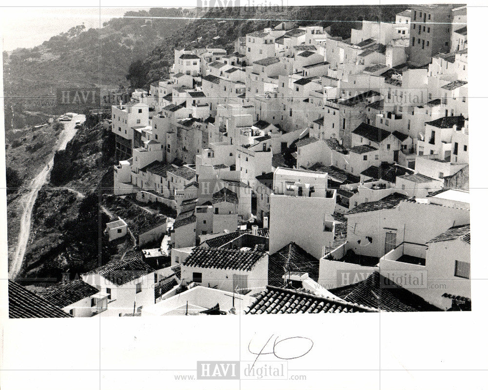 1989 Press Photo Casares mountains Costa del sol - Historic Images