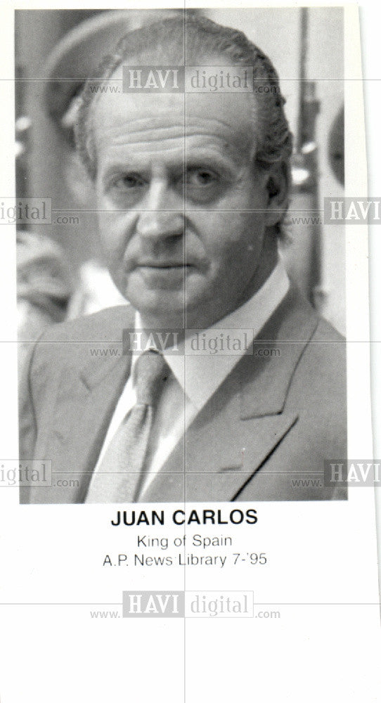 1995 Press Photo King Spain Juan Carlos AP News 7-95 - Historic Images