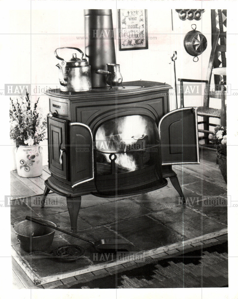 1981 Press Photo Wood Stove Safety - Historic Images