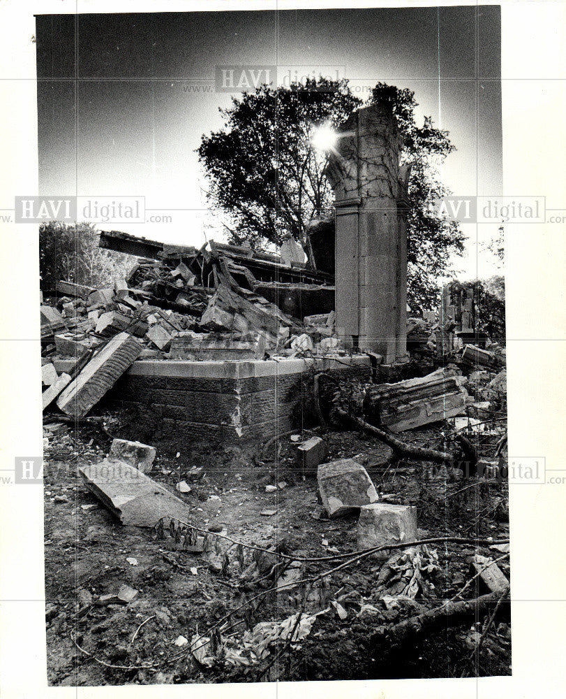 Press Photo Stone Hurst Mansion - Historic Images