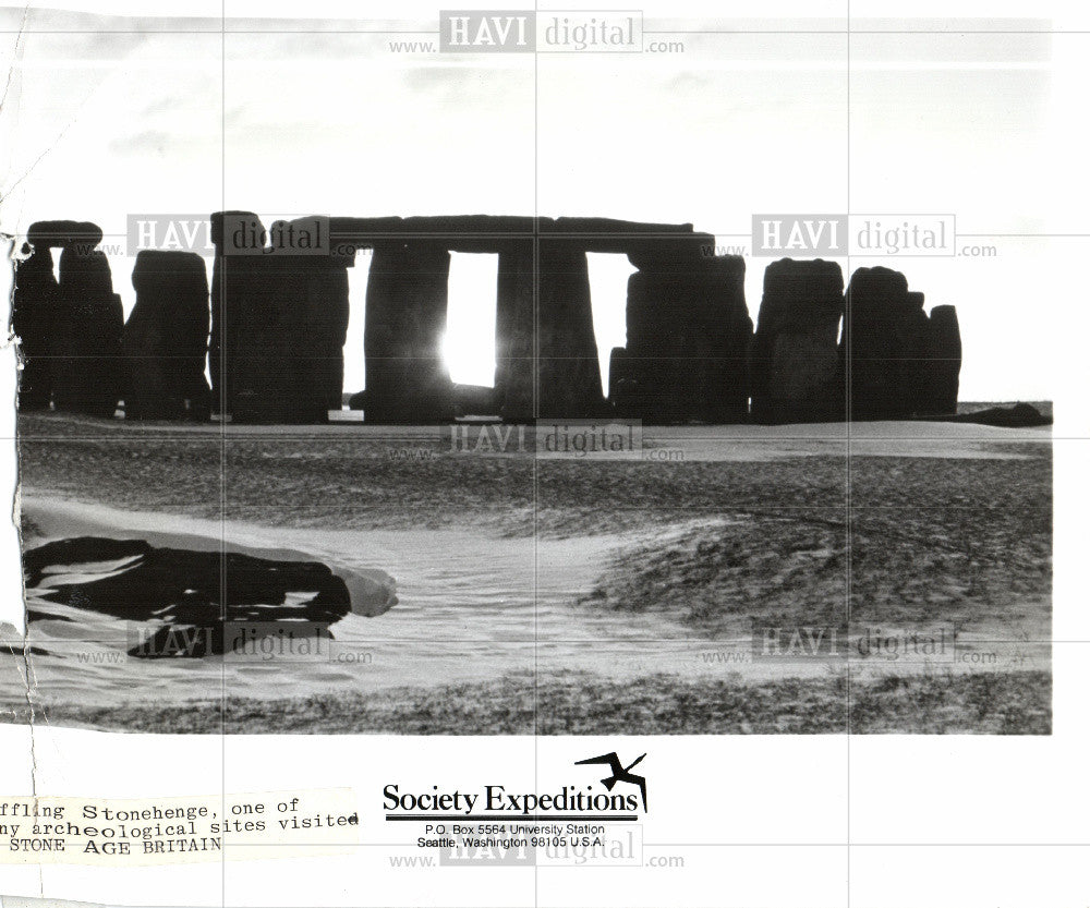 Press Photo Stonehenge prehistoric monument - Historic Images
