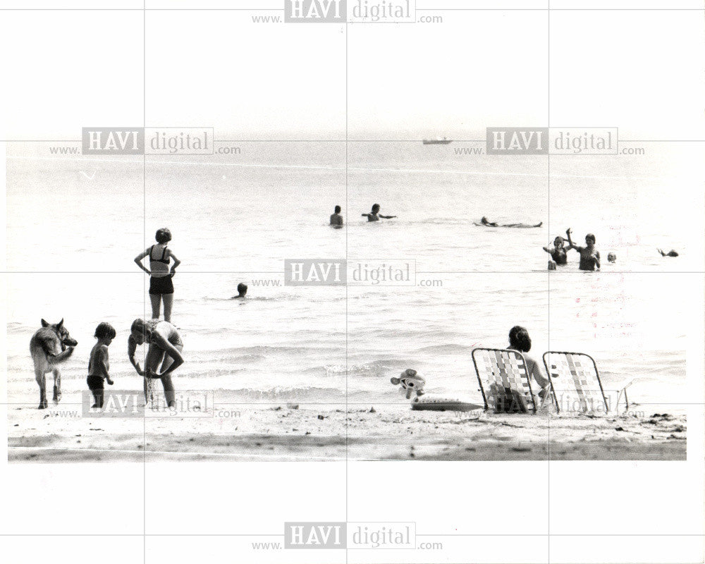 1977 Press Photo Sterling State Park Monroe Michigan - Historic Images