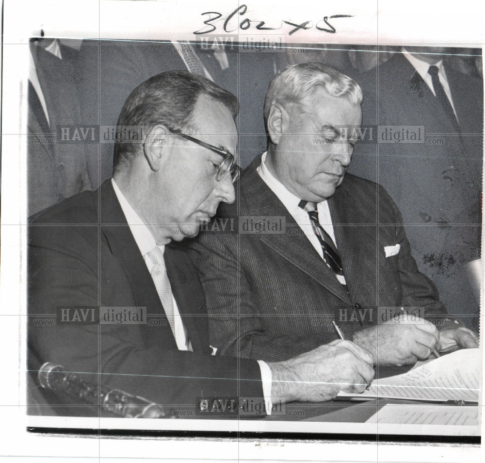 1959 Press Photo Steel strike - Historic Images