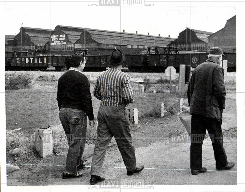 1959 Press Photo SteelWorkers - Historic Images